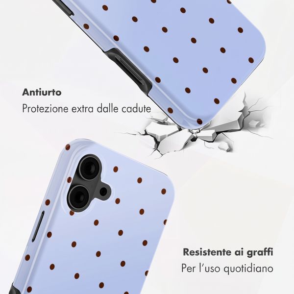 Selencia Cover Posteriore Vivid Apple iPhone 16 - Happy Dots Digital Sky