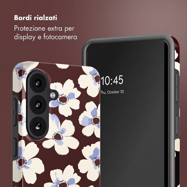 Selencia Cover posteriore Vivid con MagSafe Samsung Galaxy S26 FE - Choco Flower Pop