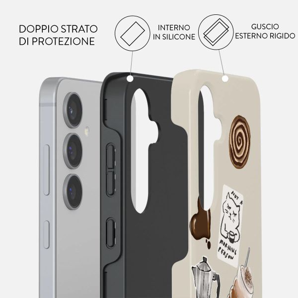 Burga Cover Posteriore Resistente Samsung Galaxy S24 - Oat Milk Please