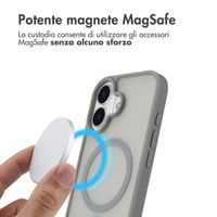 imoshion Cover posteriore Color Guard con MagSafe Apple iPhone 16 - Grigio