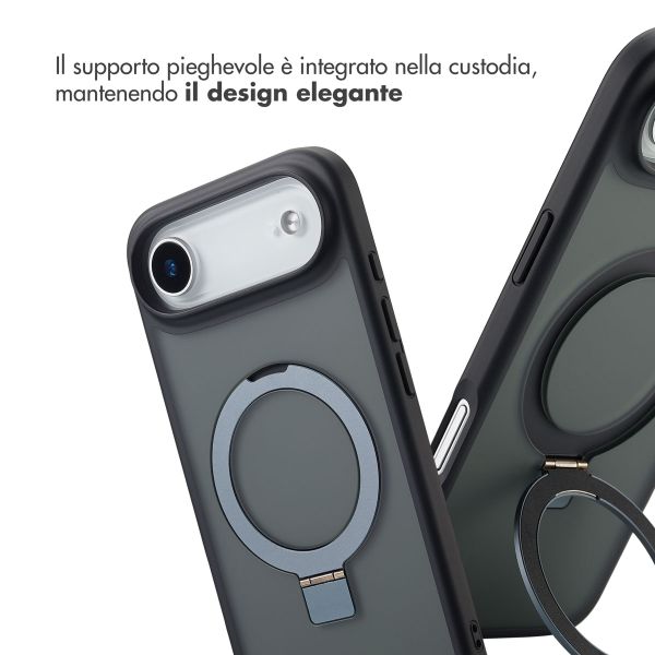 Accezz Cover con anello e supporto con MagSafe Apple iPhone Air - Nero