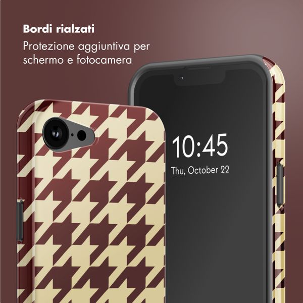 Selencia Cover posteriore Vivid con MagSafe Apple iPhone 17e / 16e - Pied-de-Poule