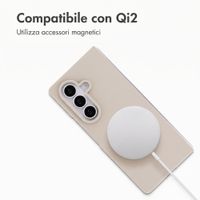 Accezz Cover in silicone liquido con MagSafe Samsung Galaxy Z Fold 8 Ultra - Stone