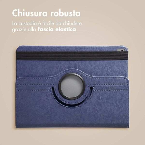 imoshion Cover Girevole a 360° Apple iPad 9 (2021) 10.2 pollici / iPad 8 (2020) 10.2 pollici / iPad 7 (2019) 10.2 pollici - Blu scuro