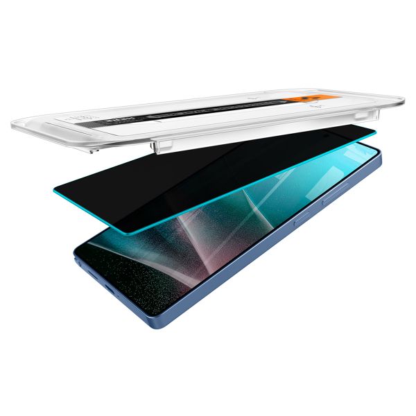 Spigen Vetro temperato privacy GLAStR EZ Fit + Applicatore - confezione da 2 Samsung Galaxy S25 Ultra