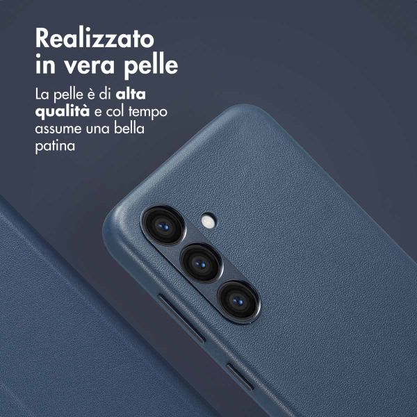 Accezz Cover in pelle 2 in 1 con MagSafe Samsung Galaxy S24 - Nightfall Blue