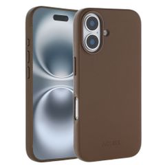 Accezz Cover in Pelle con MagSafe Apple iPhone 16 - Marrone caffè