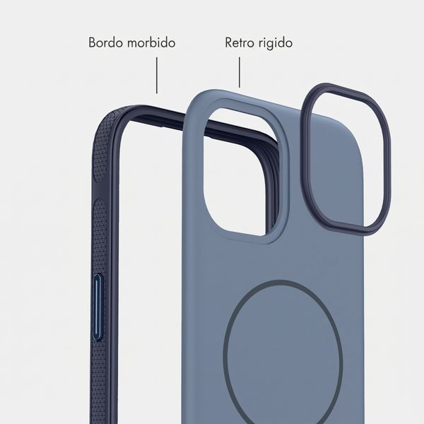 imoshion Cover posteriore Color con Thin MagSafe Ring Apple iPhone 15 - Blu scuro