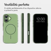 imoshion Cover posteriore Color con Thin MagSafe Ring Apple iPhone 16 - Verde scuro