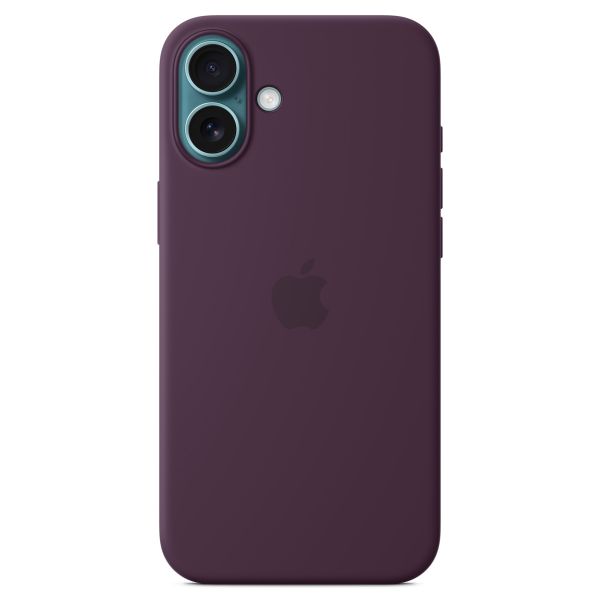 Apple Cover Posteriore in Silicone con MagSafe Apple iPhone 16 Plus - Plum