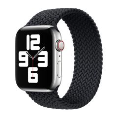 Apple Cinturino Solo intrecciato Apple Watch | 38/40/41/42 mm - Taglia 8 - Charcoal