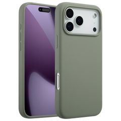 Accezz Cover in silicone liquido con MagSafe Apple iPhone 17 Pro Max - Cooper Green