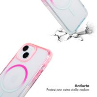 Selencia Cover MagSafe Gradient Apple iPhone 15 - Rosa / Blu