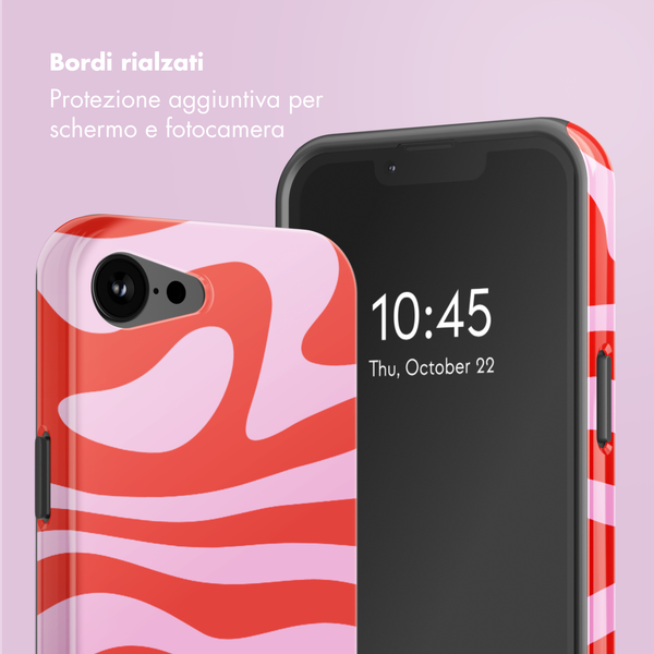 Selencia Cover posteriore Vivid con MagSafe Apple iPhone 17e / 16e - Dream Swirl Pink