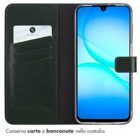 Selencia Cover a libro in vera pelle Samsung Galaxy A17 (5G) / (4G) - Verde