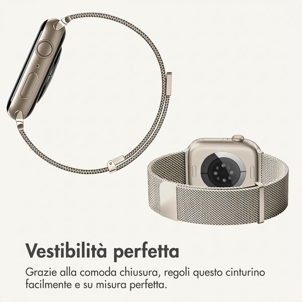 imoshion Cinturino milanese magnetico Apple Watch | 38/40/41/42 mm - Starlight
