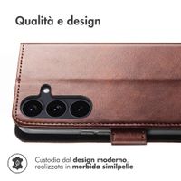 imoshion Cover a libro di Lusso Samsung Galaxy S26 FE - Marrone scuro
