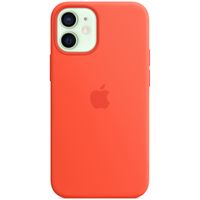 Apple Cover Posteriore in Silicone con MagSafe Apple iPhone 12 Mini - Electric Orange