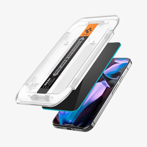 Spigen Vetro temperato privacy GLAStR EZ Fit + Applicatore - confezione da 2 Google Pixel 9 Pro XL / 10 Pro XL