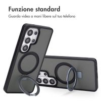 Accezz Cover con anello e supporto con MagSafe Samsung Galaxy S26 Ultra - Nero