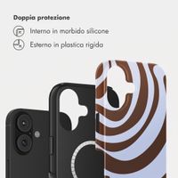 Selencia Cover posteriore Vivid con MagSafe Apple iPhone 17 - Dream Swirl Chocolate