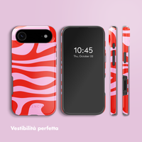 Selencia Cover posteriore Vivid con MagSafe Apple iPhone Air - Dream Swirl Pink