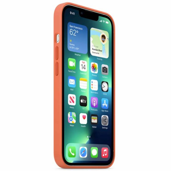 Apple Cover Posteriore in Silicone con MagSafe Apple iPhone 13 Pro Max - Nectarine
