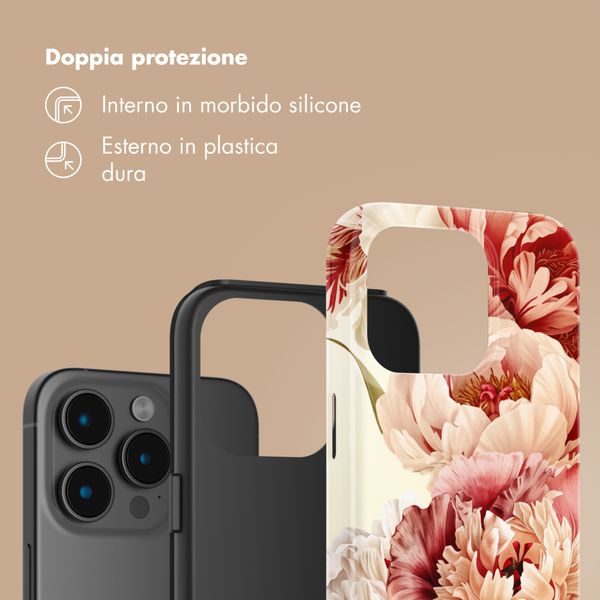Selencia Cover Posteriore Vivid Apple iPhone 15 Pro - Vintage Peony