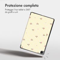 imoshion Cover Trifold Design Samsung Galaxy Tab A11 Plus / A9 Plus - Garden Stripes
