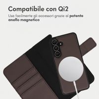 imoshion Cover a libro di lusso 2-in-1 rimovibile Samsung Galaxy S25 FE - Marrone
