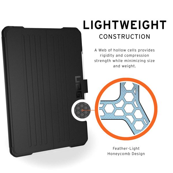 UAG Cover a libro Metropolis Apple iPad 9 (2021) 10.2 pollici / iPad 8 (2020) 10.2 pollici / iPad 7 (2019) 10.2 pollici - Nero