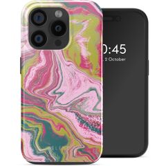 Selencia Cover posteriore Vivid con MagSafe Apple iPhone 15 Pro - Marble Pink
