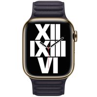 Apple Cinturino Leather Link Apple Watch | 38/40/41/42 mm - Taglia S/M - Ink