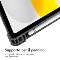 Accezz Libreria a tre ante robusta Apple iPad 11 (2025) 11 pollici A16 / iPad 10 (2022) 10.9 pollici - Blu scuro