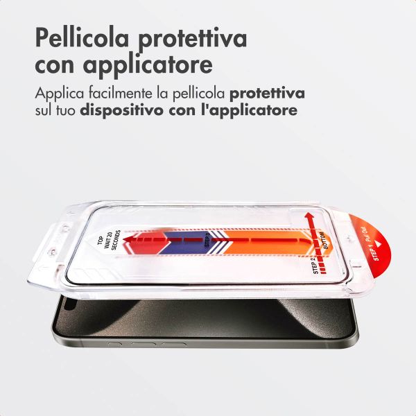 Accezz Vetro temperato + Applicatore Apple iPhone 15 Pro