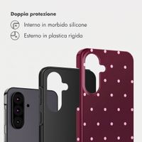 Selencia Cover Posteriore Vivid Samsung Galaxy A37 (5G) - Happy Dots Burgundy