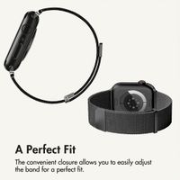 imoshion Milanees magnetisch bandje Apple Watch | 44/45/46/49 mm - Zwart