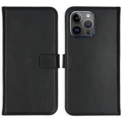 Selencia Cover a libro in vera pelle Apple iPhone 15 Pro Max - Nero