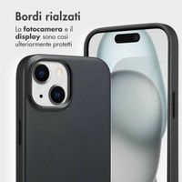 Accezz Cover in pelle 2 in 1 con MagSafe Apple iPhone 15 - Onyx Black