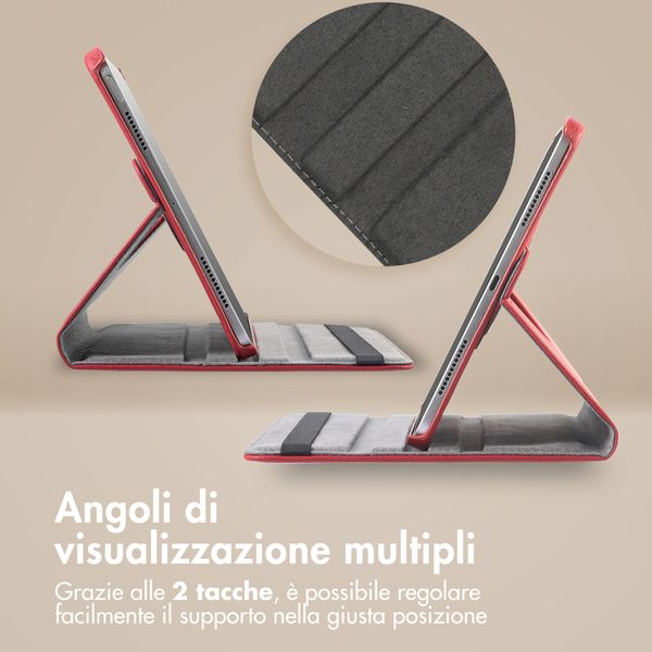 imoshion Cover Girevole a 360° Samsung Galaxy Tab A11 Plus - Rosso