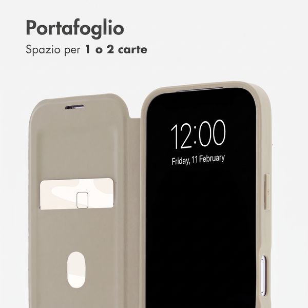 imoshion Bookcase trasparente con MagSafe Apple iPhone 18 Pro Max / 17 Pro Max - Beige