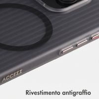 Accezz Cover Lite con MagSafe | Fluted | Apple iPhone 15 Pro - Grigio