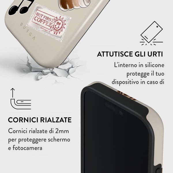 Burga Cover Posteriore Resistente con MagSafe Apple iPhone 16 - Oat Milk Please