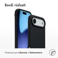 Accezz Cover in silicone liquido con MagSafe Apple iPhone Air - Nero