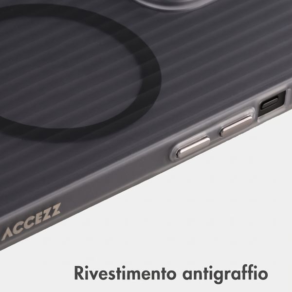 Accezz Cover Lite con MagSafe | Fluted | Apple iPhone 14 - Grigio