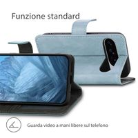imoshion Cover a libro di Lusso Google Pixel 10 / 10 Pro - Azzurro