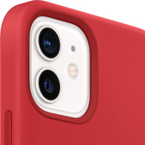 Apple Cover Posteriore in Silicone con MagSafe Apple iPhone 12 Mini - Red