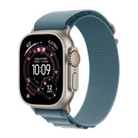 Apple Cinturino Alpine Loop Apple Watch | 44/45/46/49 mm - Taglia L - Light Blue / Natural Titanium