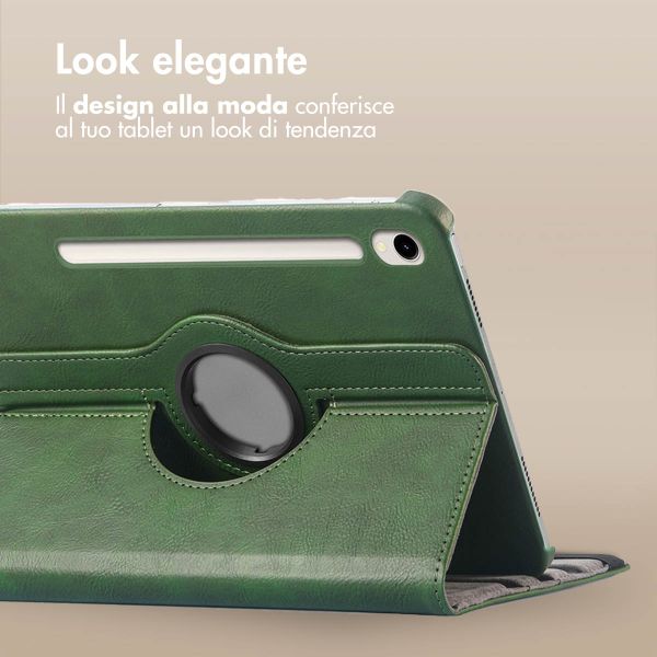 imoshion Cover Girevole a 360° Samsung Galaxy Tab S9 11.0 pollici / S10 Lite / S10 FE / S9 FE 10.9 pollici - Verde