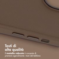 Accezz Cover in Pelle con MagSafe Apple iPhone 15 - Marrone caffè